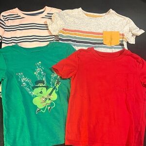 Cat & Jack Kids Short-Sleeve Tee Set - Green, Red, Pink, Heather Gray